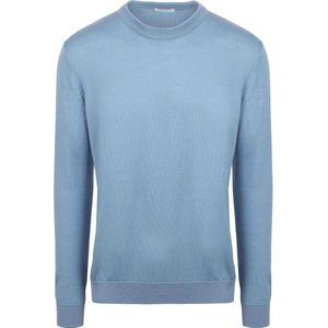 KnowledgeCotton Apparel Pullover Wol Lichtblauw - Heren - Pullovers
