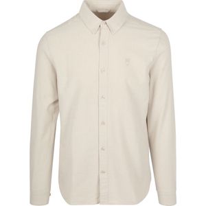 KnowledgeCotton Apparel Overhemd Oxford Beige - Maat XL - Heren - Overhemden Casual