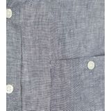 KnowledgeCotton Apparel - Regular Linen Shirt - Overhemd - Grijs