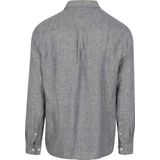 KnowledgeCotton Apparel - Regular Linen Shirt - Overhemd - Grijs