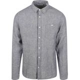 KnowledgeCotton Apparel - Regular Linen Shirt - Overhemd - Grijs