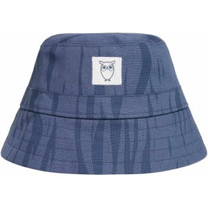 Knowledge Cotton Apparel - Ribstop Northern Lights Bucket Hat - Blauw - Katoen