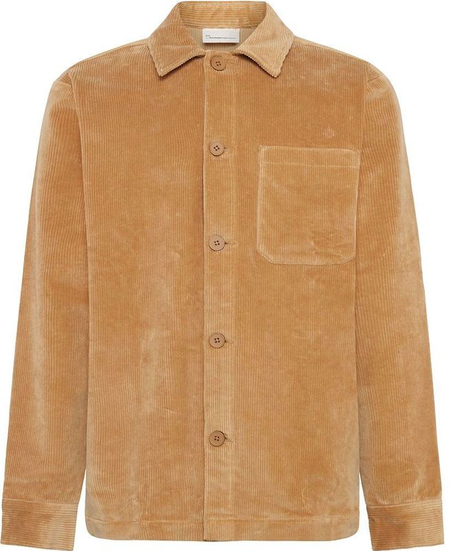 KnowledgeCotton Apparel - Stretched Corduroy Jas - Heren - Zacht - Robuuste en Moderne Snit