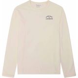 KnowledgeCotton Apparel - Longsleeved Camping Back Print - Longsleeve - Beige