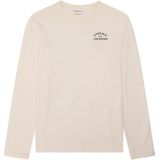 KnowledgeCotton Apparel - Longsleeved Camping Back Print - Longsleeve - Beige