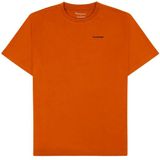 KnowledgeCotton Apparel - S/S Heavy Single MTN Back Print - T-shirt - Rood