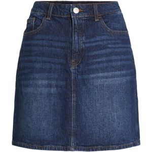 Vila Rok Vikaja Jaf Dbd Denim Skirt - Noos 14084731 Dark Blue Denim Dames Maat - W36