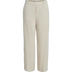 Object Objsanne Aline Wide Pant Broeken Dames - Zand