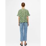 Object - Seline - Blouse - V-hals - Korte Mouwen - Boxpasvorm