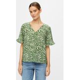 Object - Seline - Blouse - V-hals - Korte Mouwen - Boxpasvorm