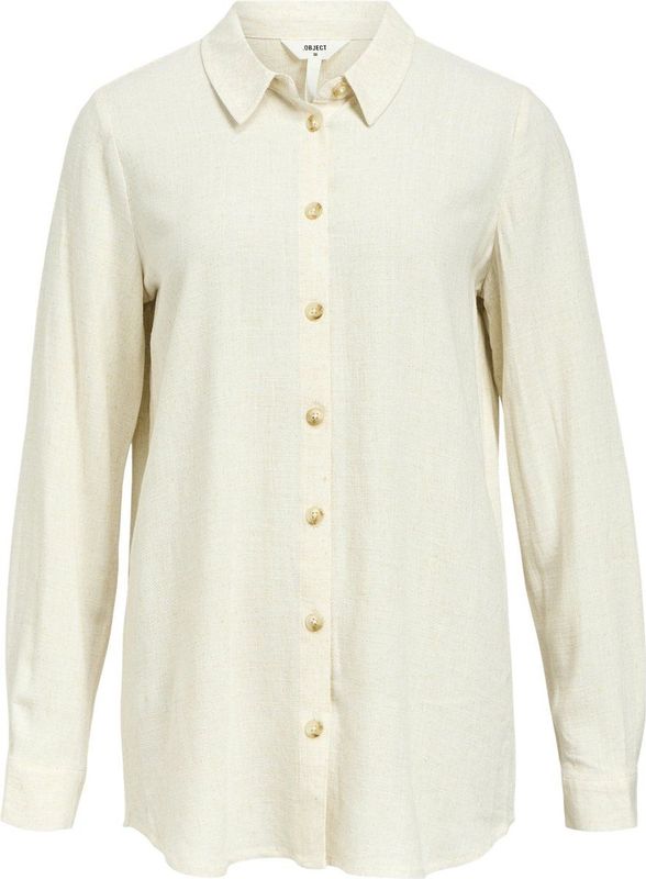 Object - Objsanne Blouse - Sandshell - 80% Viscose 20% Linnen