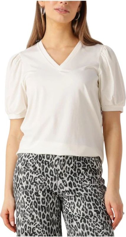 Object T-shirt Objcaroline S s Top Noos 23041624 Cloud Dancer Dames