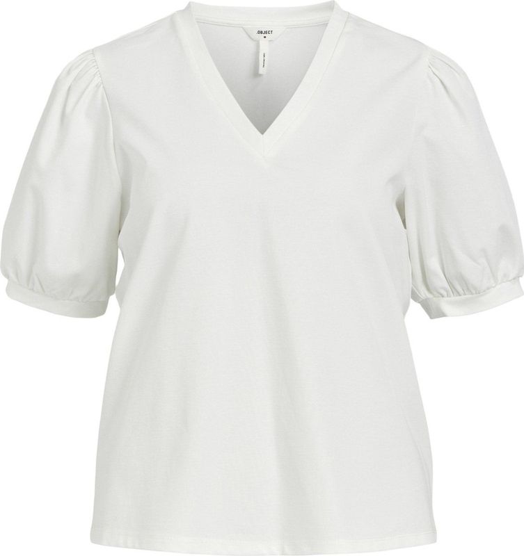 Object T-shirt Objcaroline S s Top Noos 23041624 Cloud Dancer Dames