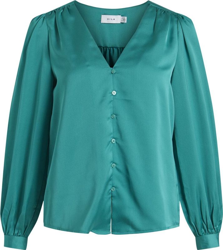 Vila - Viellette Blouse - Alhambra - Katoen - Lange Mouwen