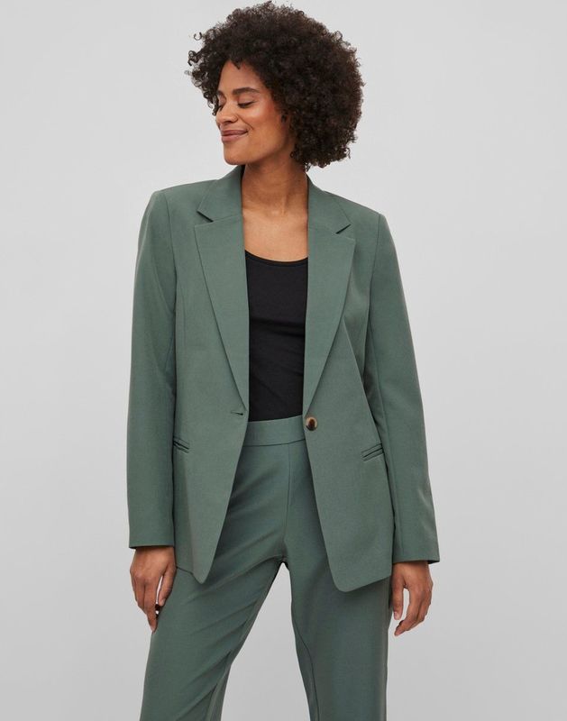 Vila Blazer Vilowny Straight Blazer Noos 14079590 Duck Green Dames