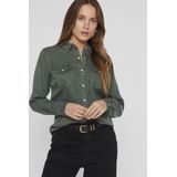 Vila - Bista - Denim Overhemd - Normaal - Lange Mouwen