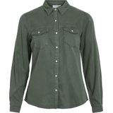 Vila - Bista - Denim Overhemd - Normaal - Lange Mouwen