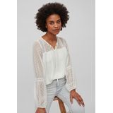 Blouse - V-hals - Lange Mouwen - Gerecycled Polyester - Normale Pasvorm