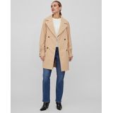 VILA - VIMERSIN TRENCHCOAT - Dames - Jassen - Kleur: Beige - Materiaal: Linnen
