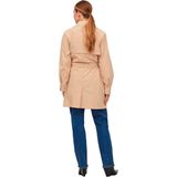 VILA - VIMERSIN TRENCHCOAT - Dames - Jassen - Kleur: Beige - Materiaal: Linnen