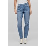 VILA High Waist Mom Jeans VINAOMI Blauw