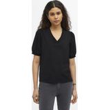 Object Objcaroline S s Top Tops T-shirts Dames - Shirt - Zwart