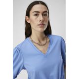 Object Objcaroline S s Top Tops T-shirts Dames - Shirt - Lichtblauw
