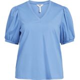 Object Objcaroline S s Top Tops T-shirts Dames - Shirt - Lichtblauw