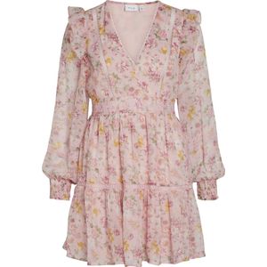 VILA - Jurk 'Roman' - Groen - Korte Mouw - Bloemenprint