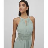VILA - Cocktailjurk - Pastelgroen - Haltermodel - Kort/mini