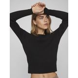 Vila Trui Vicomfy O-neck Knit Top- Noos 14084325 Black Dames Maat - M