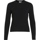 Vila Trui Vicomfy O-neck Knit Top- Noos 14084325 Black Dames Maat - M