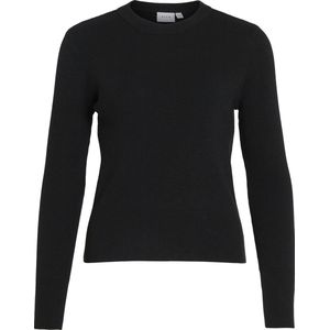 Vila Trui Vicomfy O-neck Knit Top- Noos 14084325 Black Dames Maat - M
