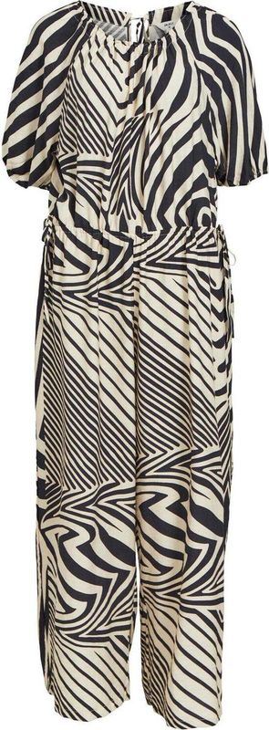 Object - Objfaline 2/4 Sleeve - Jumpsuit - Zwart