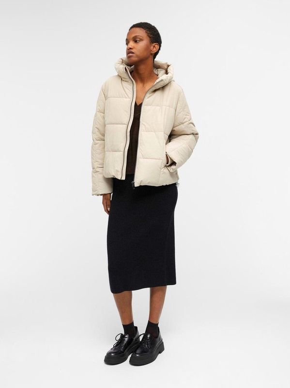 Object Dames Objzhanna New Short Jacket Noos Jacket, Zilvergrijs, XL