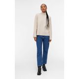 Object Trui Objreynard Square Sleeve Pullover N 23042198 Silver Gray Dames