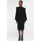 Object - Malena Midi-jurk - Gebreid - Zwart - 50% Viscose LENZING™ECOVERO™