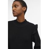 Object - Malena Midi-jurk - Gebreid - Zwart - 50% Viscose LENZING™ECOVERO™