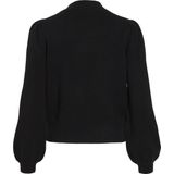 Vila - Viril Turtle-nk Balloon Top - Zwart - Trui