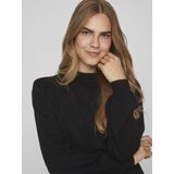 Vila - Viril Turtle-nk Balloon Top - Zwart - Trui