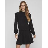 Vila - Viril Turtle-nk Balloon Top - Zwart - Trui