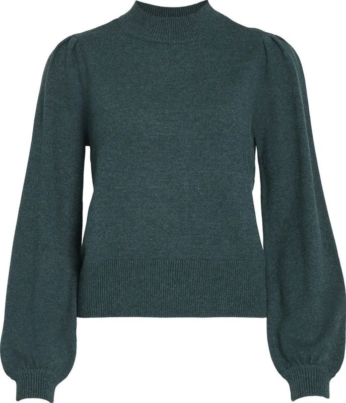 Vila Trui Viril Turtle-nk Balloon Top - N 14084179 Ponderosa Pine Dames