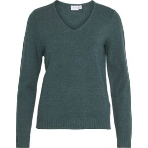 Trui - Viscose - V-hals - Lange Mouwen - Geribbelde Manchetten