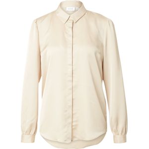 VILA Blouse VIELLETTE van Gerecycled Polyester Champagne