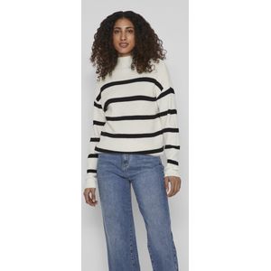 Vila VIRIL MOCKNECK KNIT RIB TOP 2- NOOS Dames Trui White Alyssum