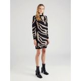 Object Objray Knit Dress Aop Jurken Dames - Kleedje - Rok - Jurk - Zwart - Maat S
