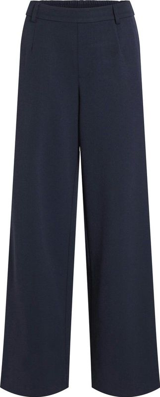 Broek - Zwart - Polyester/Viscose/Elastaan - Hoge Taille