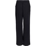 Broek met Wijd Pijpen - Zwart - 80% Viscose LENZING™ECOVERO™