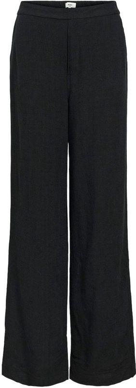Broek met Wijd Pijpen - Zwart - 80% Viscose LENZING™ECOVERO™