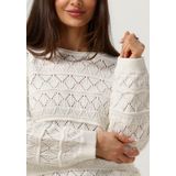 OBJECT Gebreide Trui OBJLIVA met Biologisch Katoen Wit